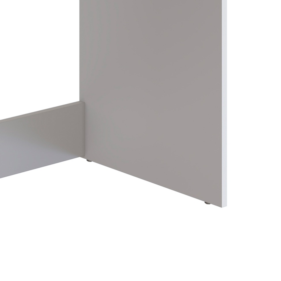Conjunto de Armário Multiuso com Mesa Dobrável Beto 3 PT Branco