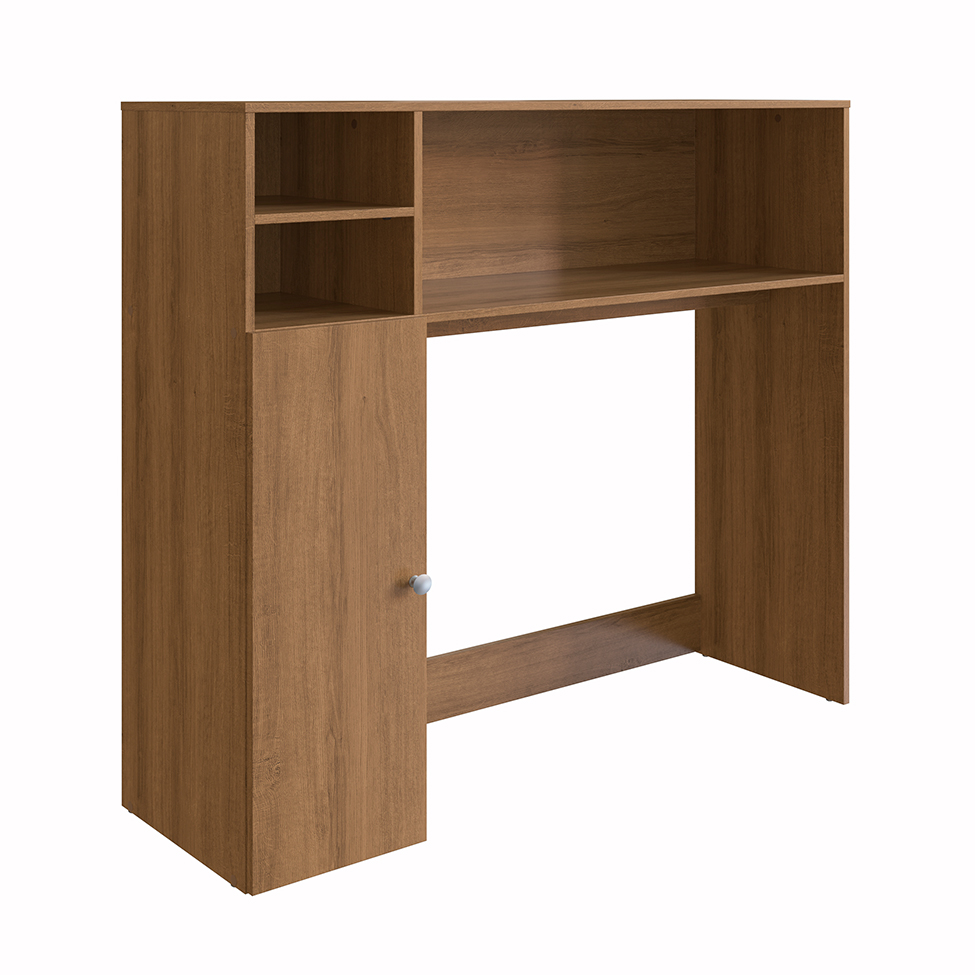 Conjunto de Armário Multiuso com Mesa Dobrável Beto 3 PT Mel