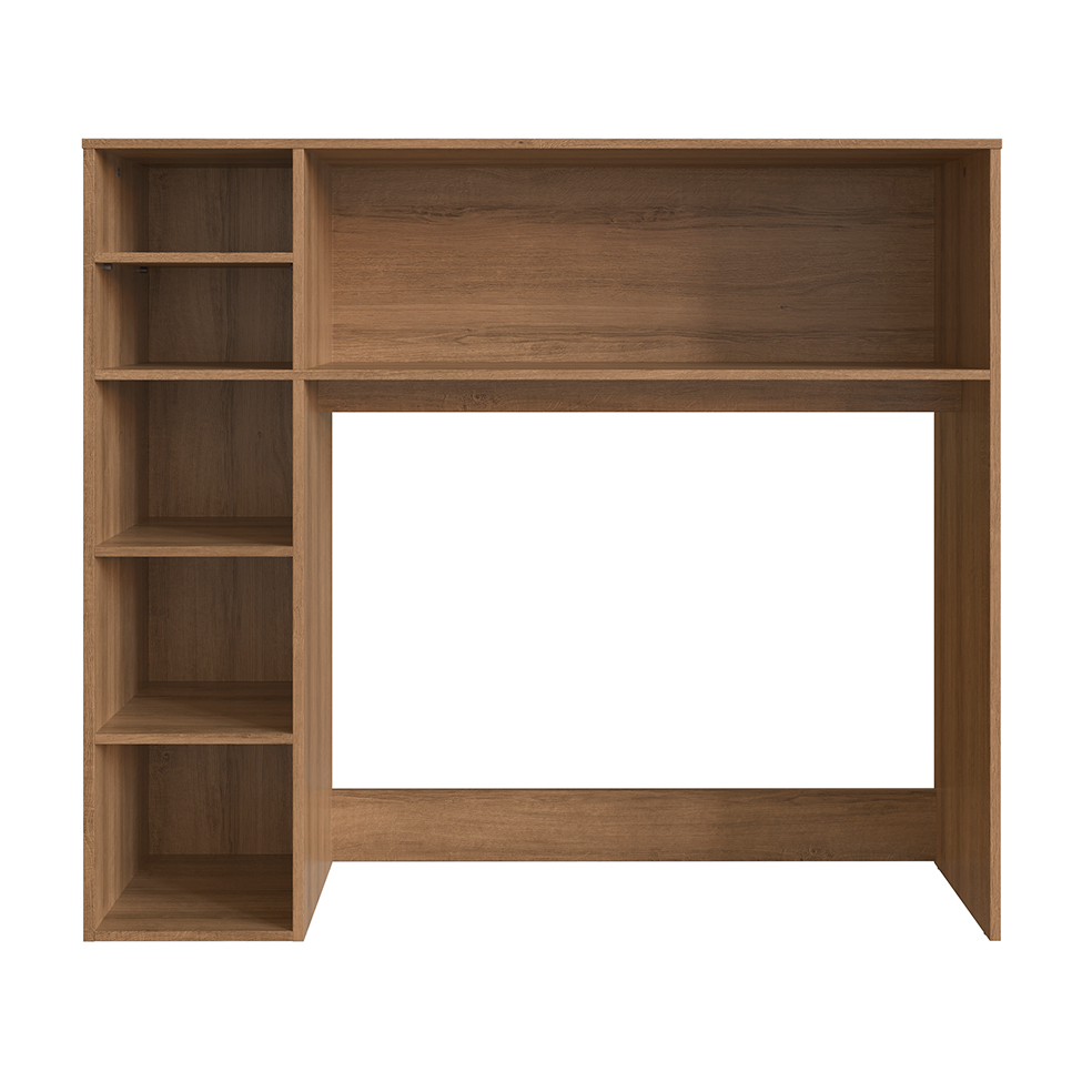 Conjunto de Armário Multiuso com Mesa Dobrável Beto 3 PT Mel