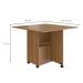Conjunto de Armário Multiuso com Mesa Dobrável Beto 3 PT Mel