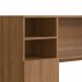Conjunto de Armário Multiuso com Mesa Dobrável Beto 3 PT Mel