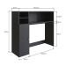 Conjunto de Armário Multiuso com Mesa Dobrável Beto 3 PT Preto