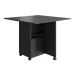 Conjunto de Armário Multiuso com Mesa Dobrável Beto 3 PT Preto