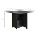 Conjunto de Armário Multiuso com Mesa Dobrável Beto 3 PT Preto