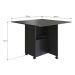Conjunto de Armário Multiuso com Mesa Dobrável Beto 3 PT Preto