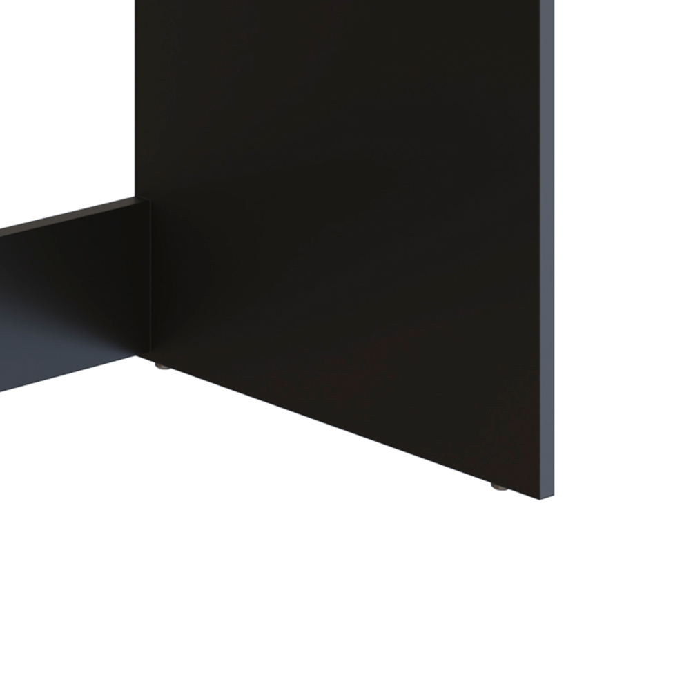 Conjunto de Armário Multiuso com Mesa Dobrável Beto 3 PT Preto
