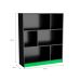 Conjunto de Mesa Gamer Hype com Estante de Escritório Darci Preto e Verde