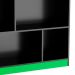 Conjunto de Mesa Gamer Hype com Estante de Escritório Darci Preto e Verde