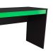 Conjunto de Mesa Gamer Hype com Estante de Escritório Darci Preto e Verde