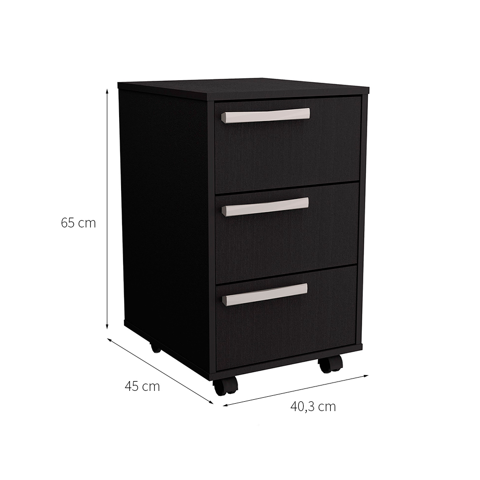 Conjunto de Mesa Gamer Hype com Gaveteiro Cruze 3 GV Preto e Verde