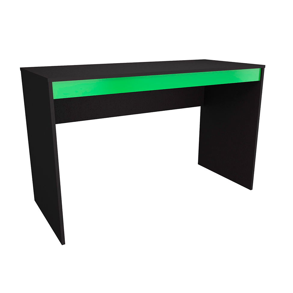 Conjunto de Mesa Gamer Hype com Gaveteiro Cruze 3 GV Preto e Verde