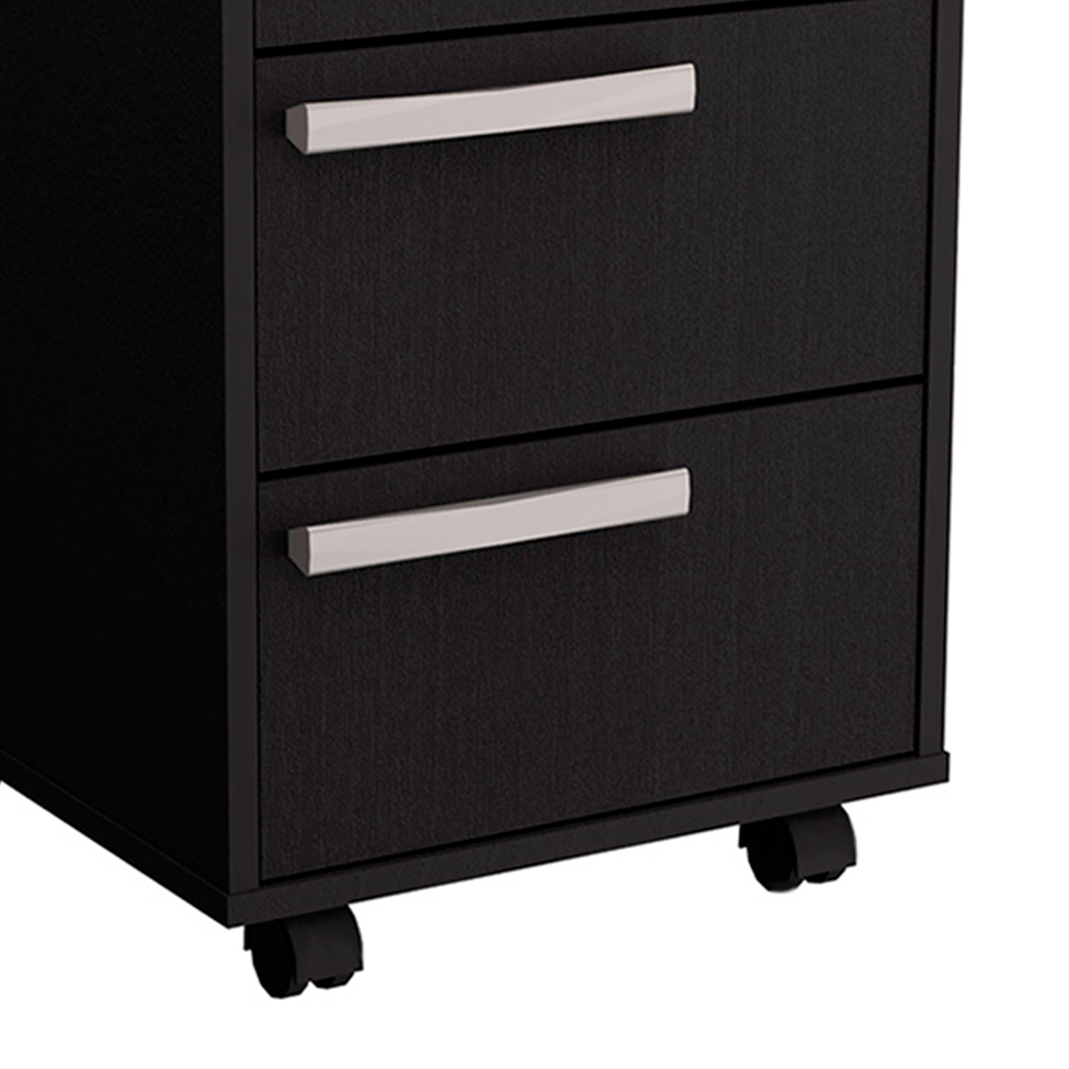 Conjunto de Mesa Gamer Hype com Gaveteiro Cruze 3 GV Preto e Verde
