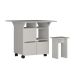 Conjunto de Mesa de Cozinha Dobrável 4 Lugares Balsamo Branco
