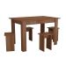 Conjunto de Mesa de Cozinha com 4 Bancos Regina Montana  120 cm