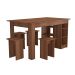 Conjunto de Mesa de Cozinha com 4 Bancos Regina Montana  140 cm