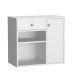 Conjunto de Mesa para Notebook Hype com Armário Ravena 1 PT 1 GV Branco