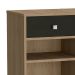 Conjunto de Mesa para Notebook Hype com Armário Ravena 1 PT 1 GV Mel e Preto