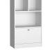 Conjunto de Mesa para Notebook Hype com Estante Bali 1 PT Branco