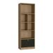 Conjunto de Mesa para Notebook Hype com Estante Bali 1 PT Mel e Preto