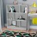 Conjunto de Mesa para Notebook Hype com Estante de Escritório Darci Branco