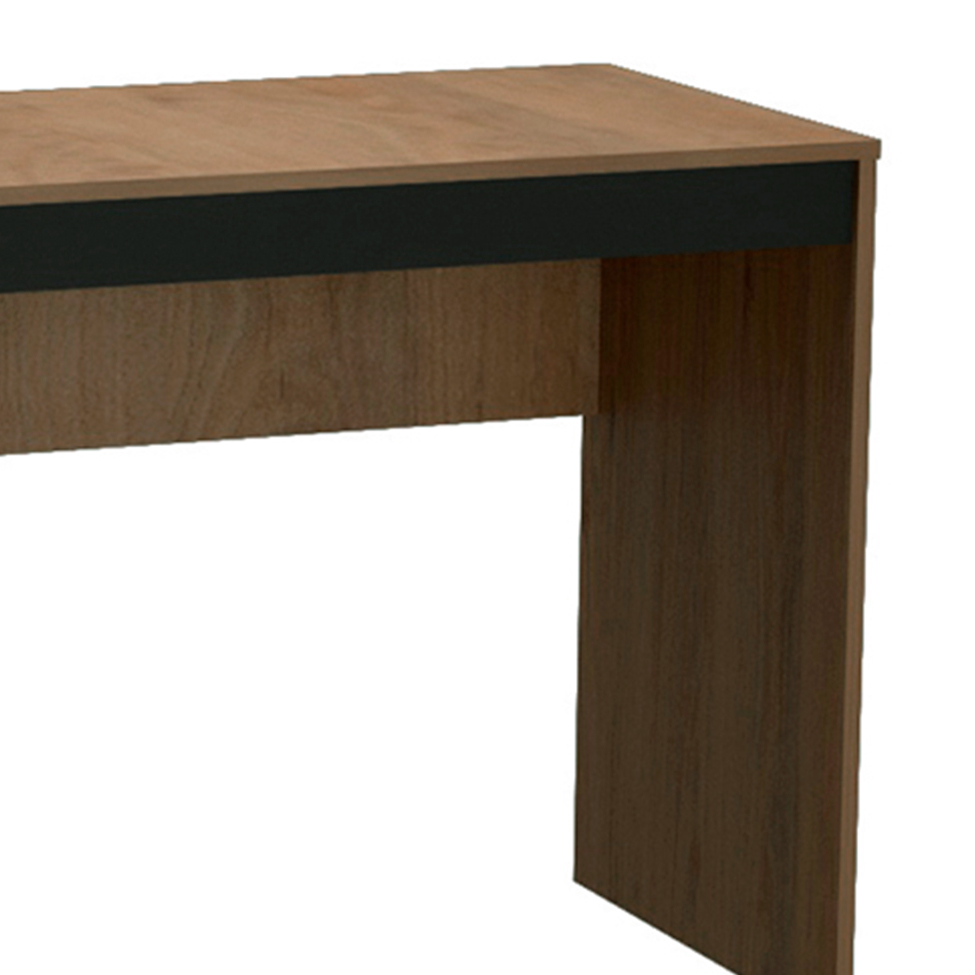 Conjunto de Mesa para Notebook Hype com Estante de Escritório Darci Preto e Mel