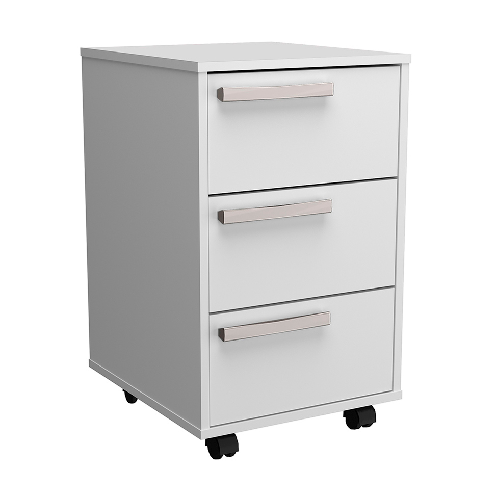 Conjunto de Mesa para Notebook Hype com Gaveteiro Cruze 3 GV Branco