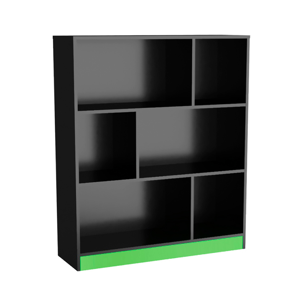 Estante Gamer Darci Preta e Verde