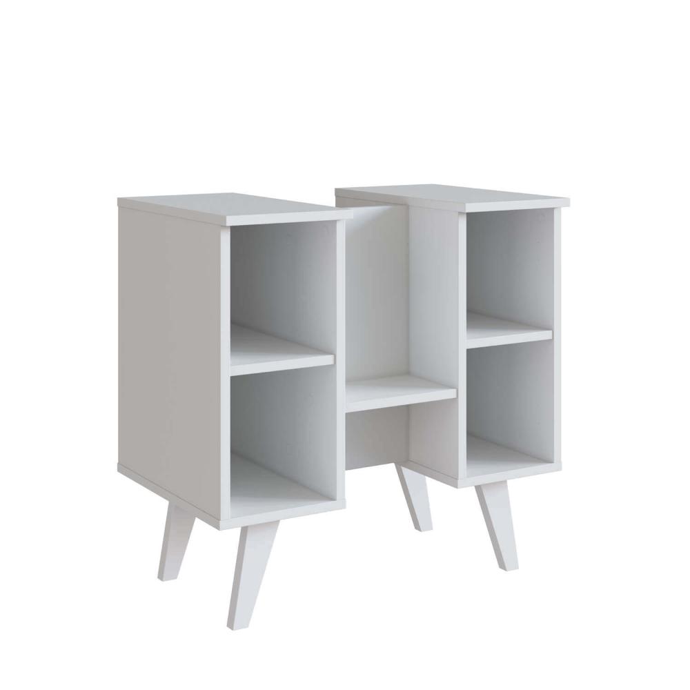 Gabinete de coluna para Banheiro 01 porta Silm Nova Móbile SEM CUBA Branco