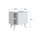 Gabinete de coluna para Banheiro 01 porta Silm Nova Móbile SEM CUBA Branco