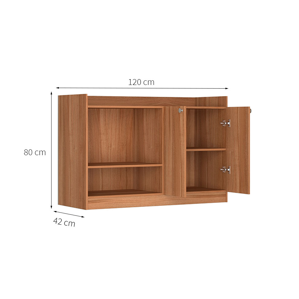 Gabinete para Micro-Ondas Sarandi  2 Portas Marrom