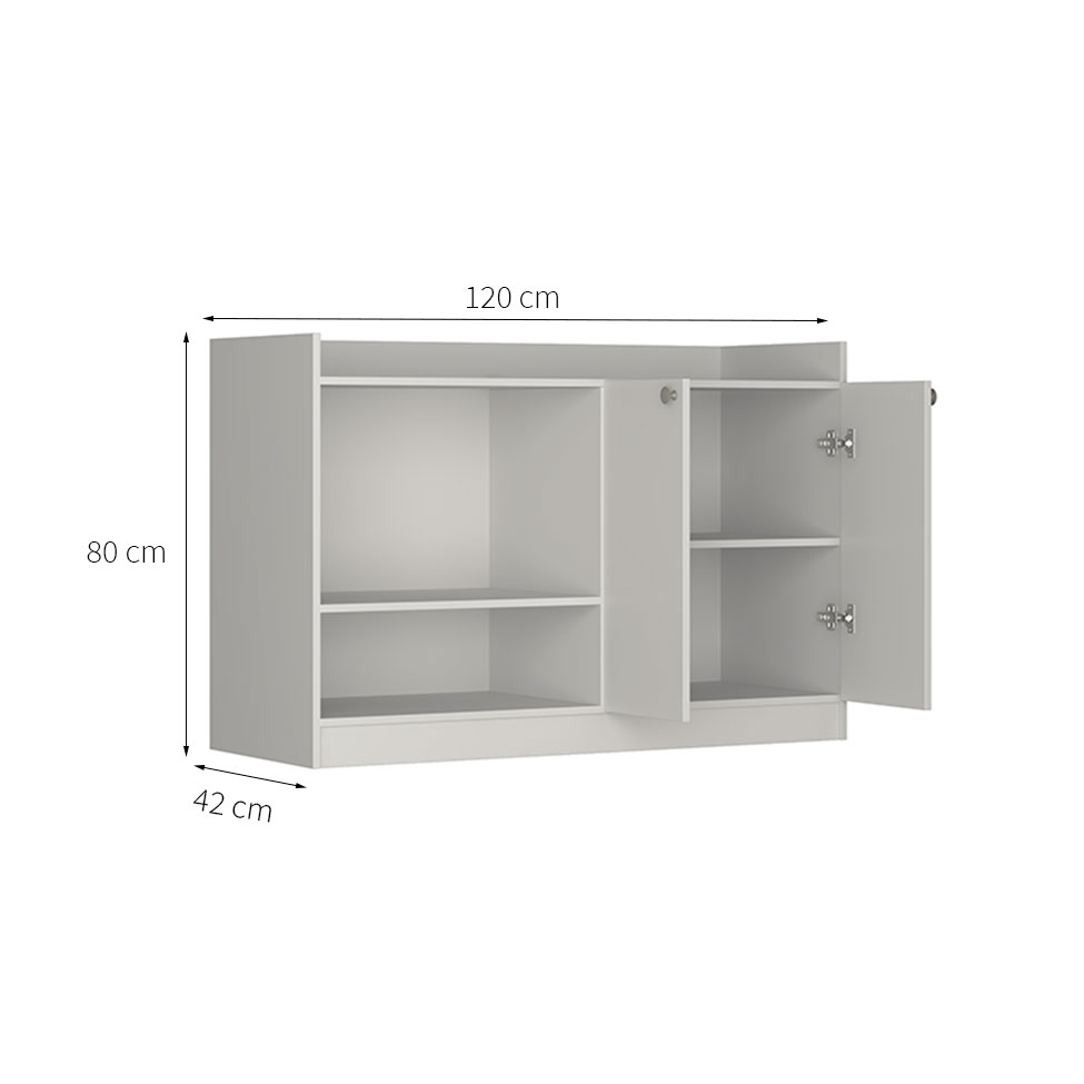 Gabinete para Micro-Ondas Sarandi 2 Portas Branco