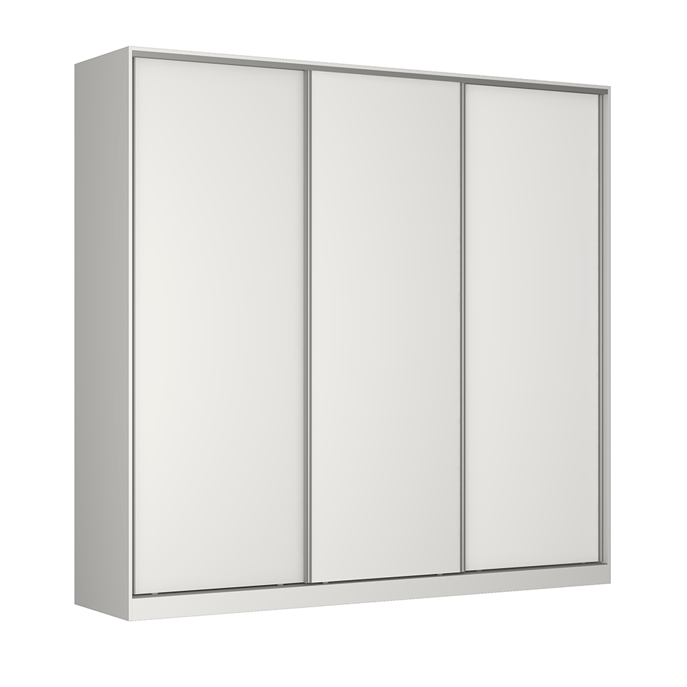 Guarda-Roupa Casal Tunas I 3 Portas 3 Gavetas Branco