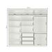 Guarda-Roupa Casal Tunas I 3 Portas 3 Gavetas Branco