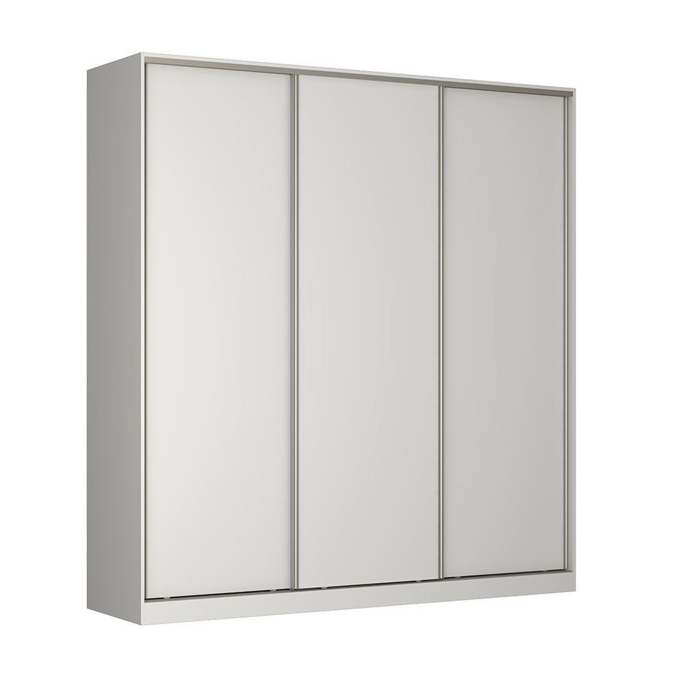 Guarda-Roupa Casal Tunas III 3 Portas 3 Gavetas Branco