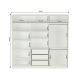 Guarda-Roupa Casal Tunas III 3 Portas 3 Gavetas Branco