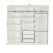 Guarda-Roupa Casal com Espelho Tunas I 3 Portas 3 Gavetas Branco