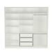 Guarda-Roupa Casal com Espelho Tunas I 3 Portas 3 Gavetas Branco