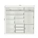 Guarda-Roupa Casal com Espelho Tunas V 3 Portas 3 Gavetas Branco