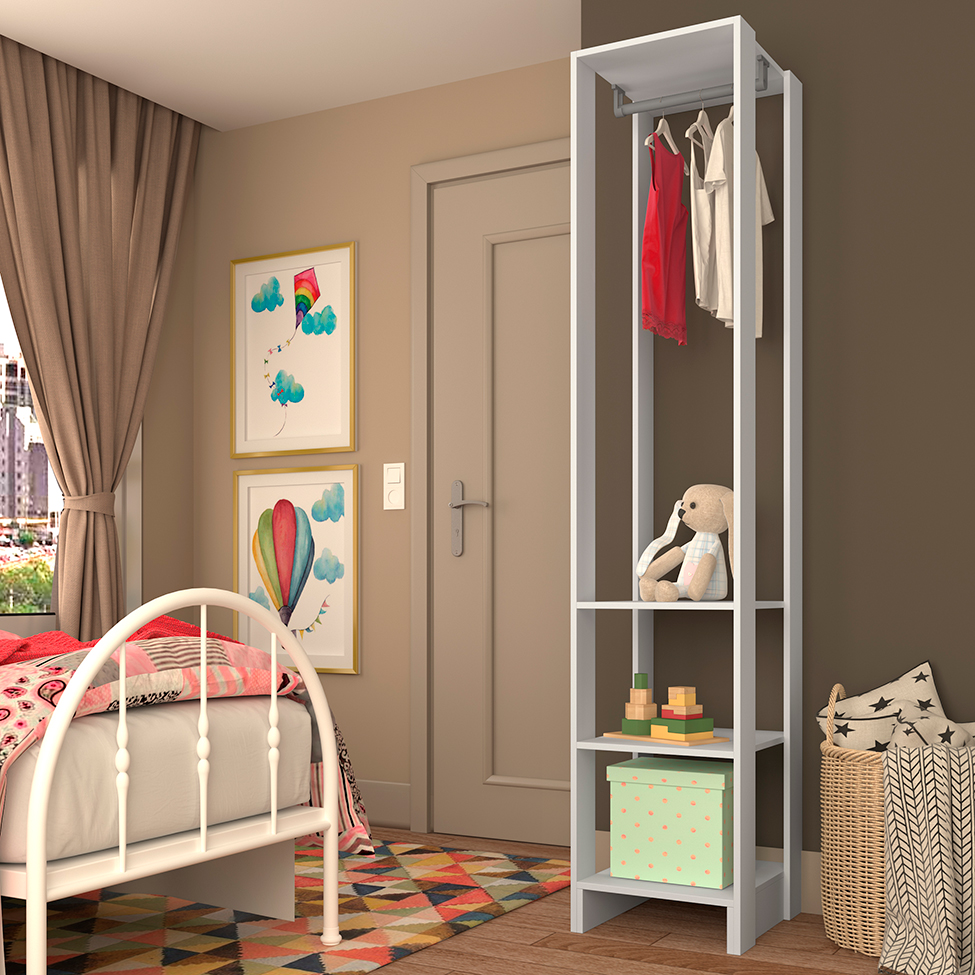 Guarda-Roupa Closet Modulado Yes I Branco