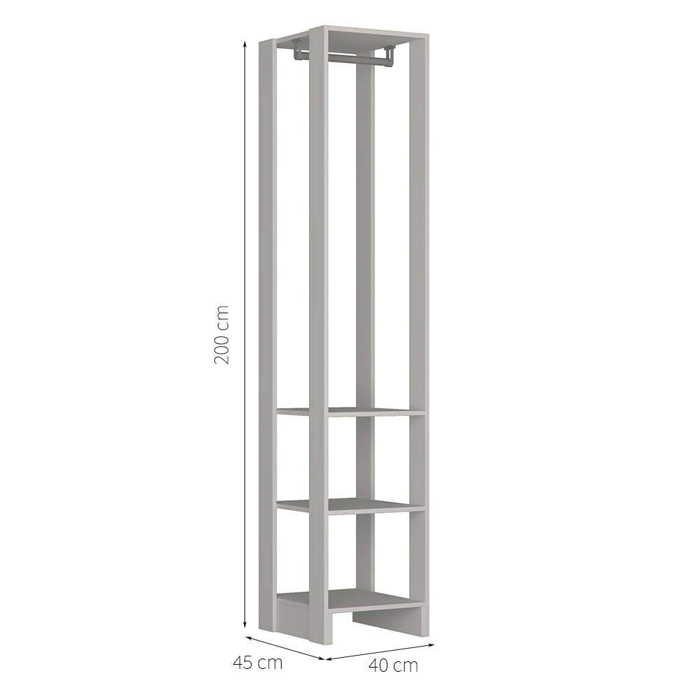 Guarda-Roupa Closet Modulado Yes I Branco