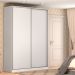 Guarda-Roupa Solteiro Tunas I 2 Portas 3 Gavetas Branco