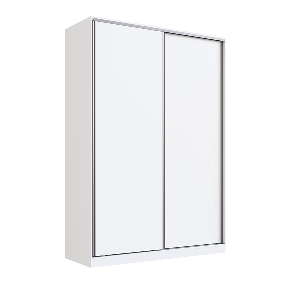 Guarda-Roupa Solteiro Tunas I 2 Portas 3 Gavetas Branco