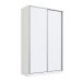 Guarda-Roupa Solteiro Tunas III 2 Portas 3 Gavetas Branco