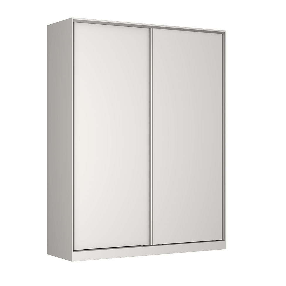Guarda-Roupa Solteiro Tunas V 2 Portas 3 Gavetas Branco