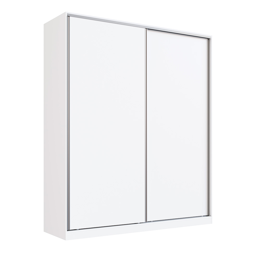 Guarda-Roupa Solteiro Tunas V 2 Portas 3 Gavetas Branco
