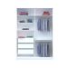 Guarda-Roupa Solteiro Tunas V 2 Portas 3 Gavetas Branco
