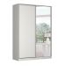 Guarda-Roupa Solteiro com Espelho Tunas I 2 Portas 3 Gavetas Branco