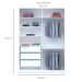 Guarda-Roupa Solteiro com Espelho Tunas I 2 Portas 3 Gavetas Branco