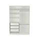 Guarda-Roupa Solteiro com Espelho Tunas I 2 Portas 3 Gavetas Branco