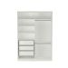 Guarda-Roupa Solteiro com Espelho Tunas VII 2 Portas 3 Gavetas Branco